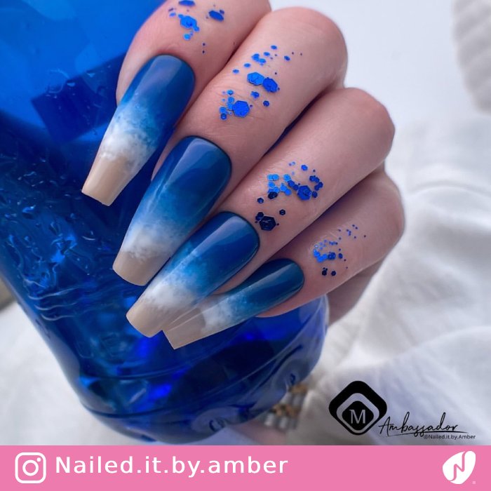 Ombre Ocean Nails